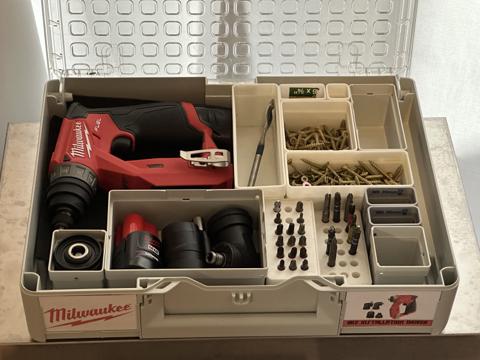 Milwaukee Installation Driver in an Organizer