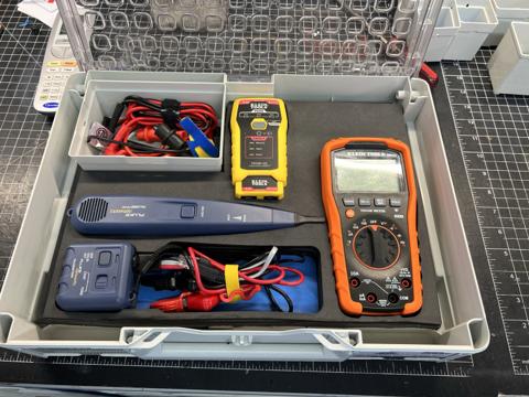 Electrical tools in an Organizer