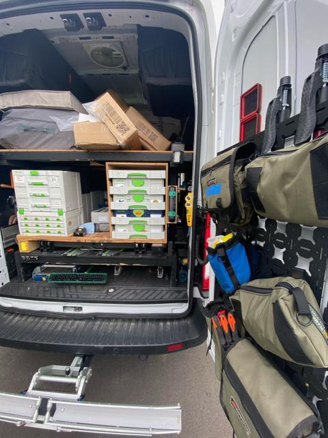 SYS-AZ Drawers in a Van