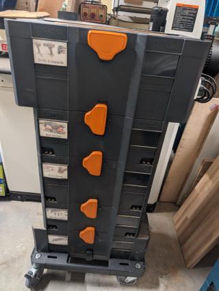 Stack of Systainers for RIDGID Tools