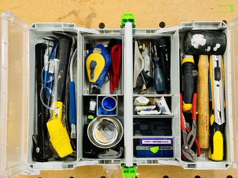 Hand Tools in Storage-Box