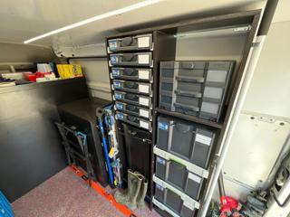 Nissan van fitout with custom shelves – photo 2