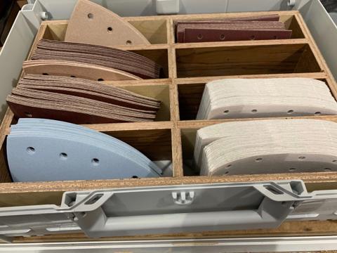 Simple Plywood Divider for Abrasives