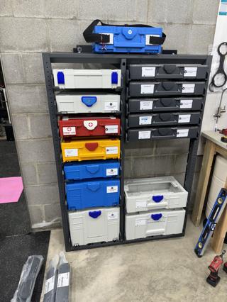 Bott Rack in Workshop