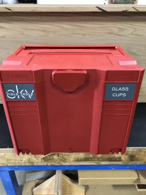 Plate Glass Cups in a Systainer T-Loc IV