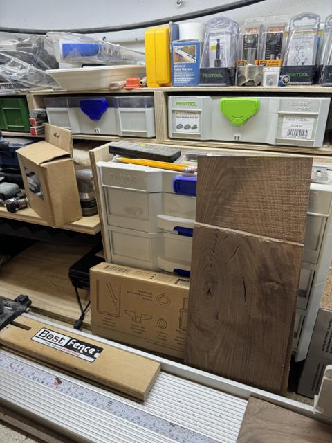 Systainers on a Workbench