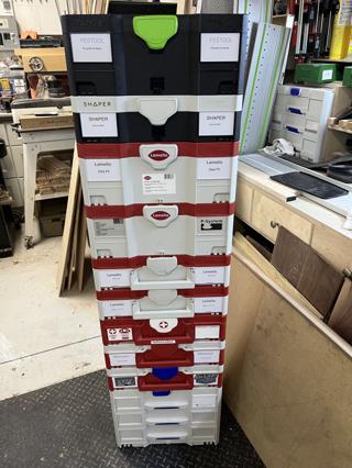 Labeled Systainer Stack