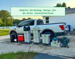 Mobile Workshop Setup for On-Site Installation