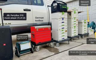 Mobile Workshop Setup for On-Site Installation – photo 6
