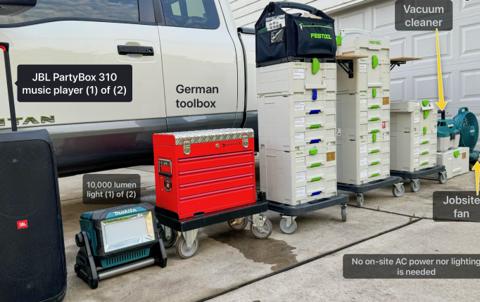Mobile Workshop Setup for On-Site Installation – photo 6