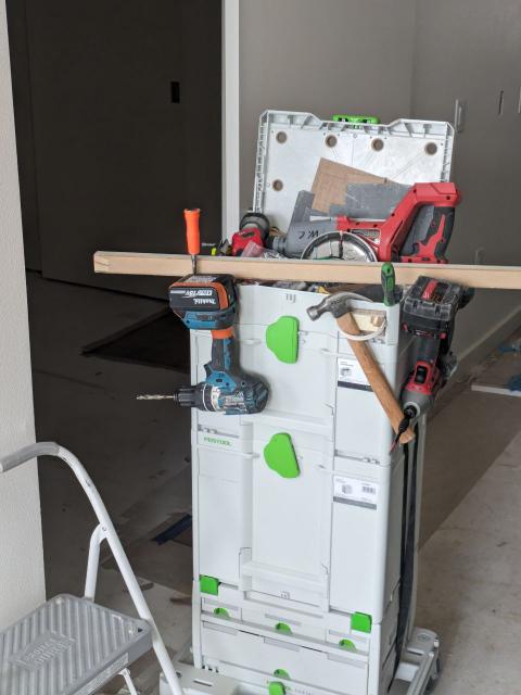 Systainer Stack at New Construction
