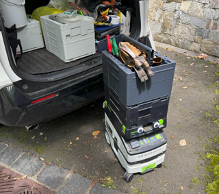 Stack on a Festool Vacuum