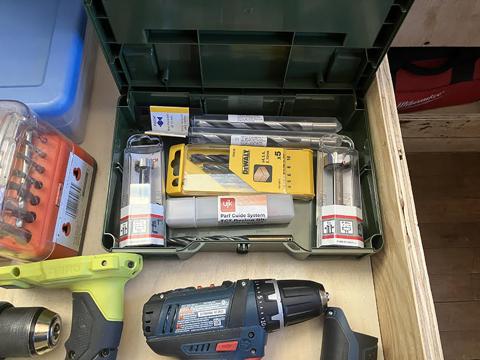 Olive Green S 76 with Drill Bits