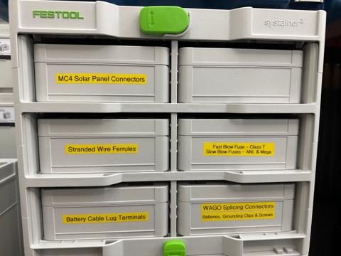 Solar system elements in Systainer³ Rack
