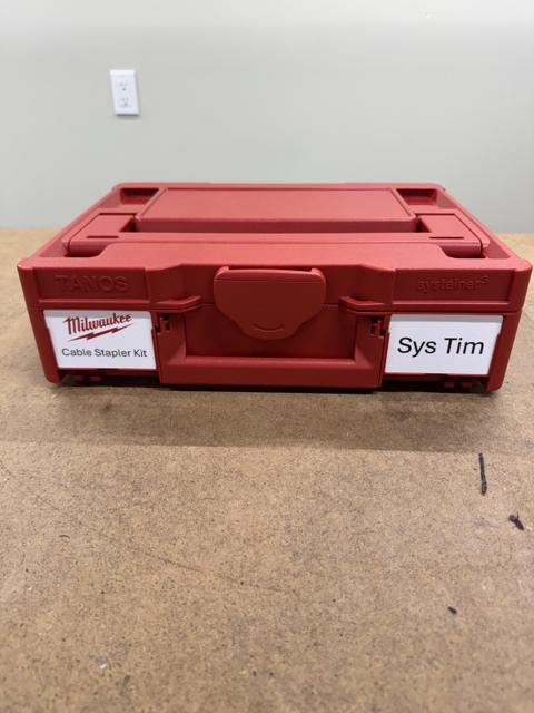 Milwaukee Cable Stapler Systainer Fitout – photo 3