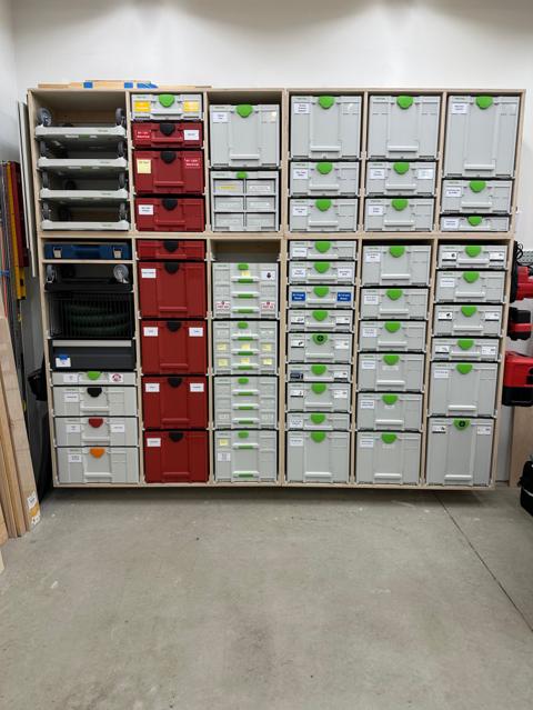 Wall of Systainers
