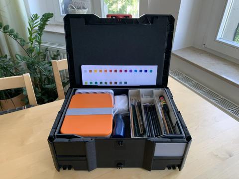 Art Supplies Stored for Travel – photo 2