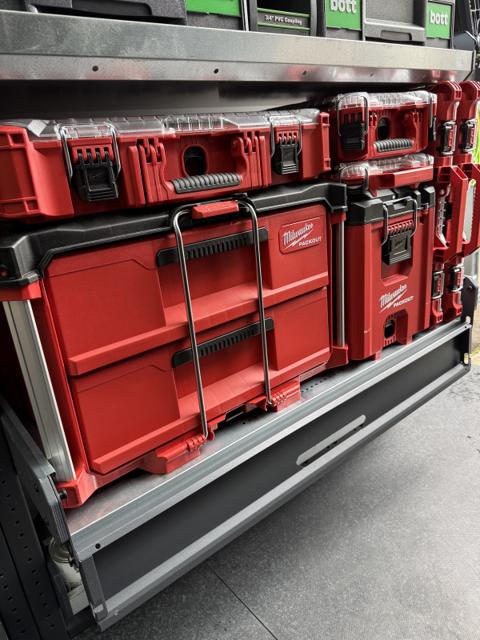 Packout in a Bott Deep Drop Front Shelf