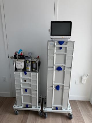 Two Carts, One Anesthesia Setup