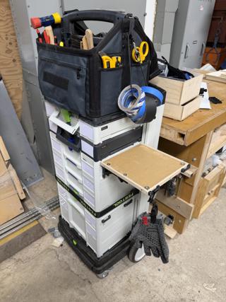 A SYS-Roll Stack with a Fold-Down Work Surface
