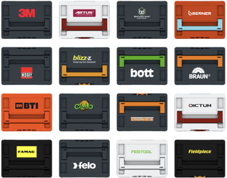 Logos of Systainer System Partner brands