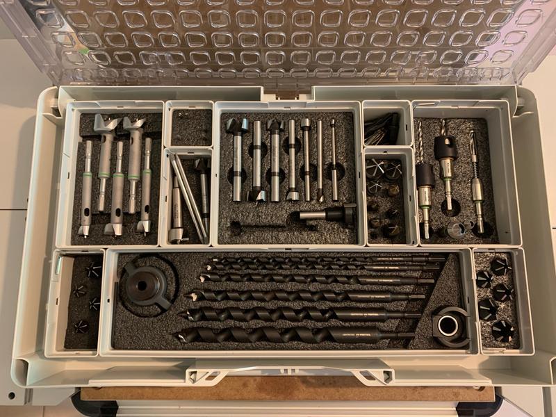 Organizer L with Drilling Accessories